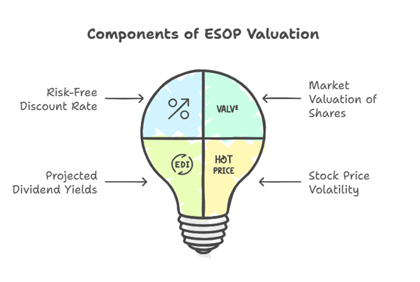 Components of ESOP valuation