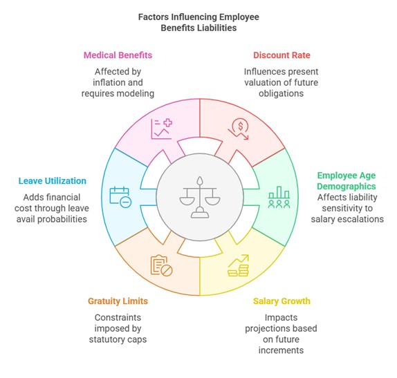 Factors influencing employee benefit liabilites